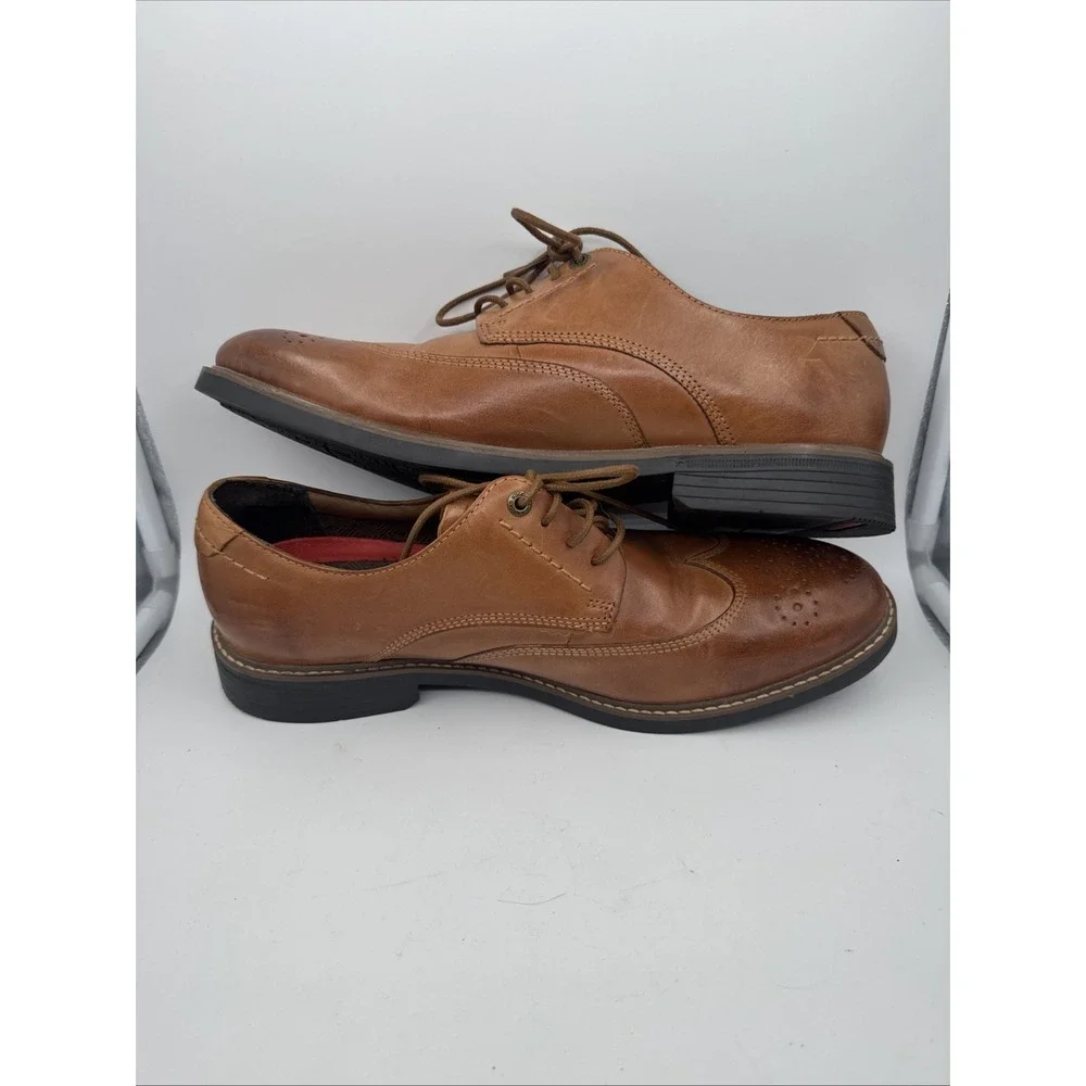Rockport Tanner Wing Tip Oxfords Men's Size 10 Shoes Old Money Dress Career